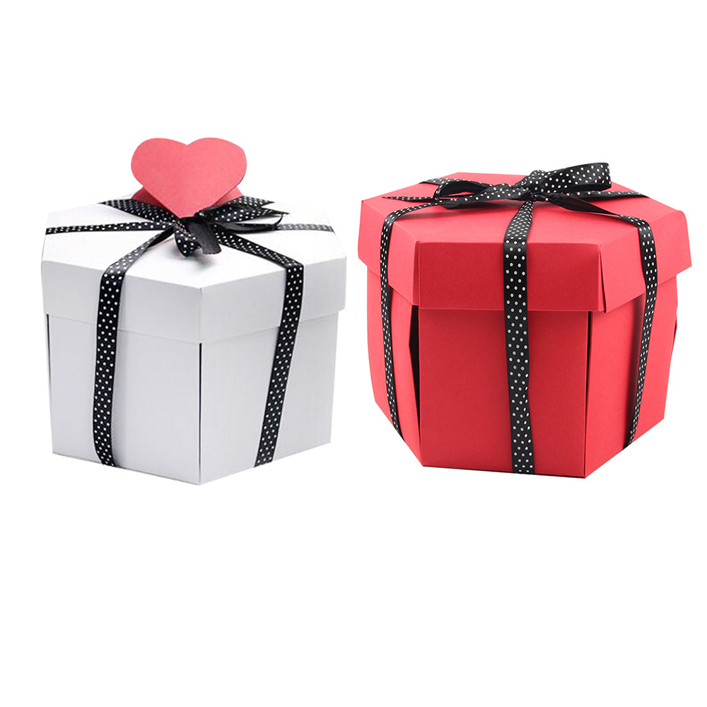 New Hexagonal Surprise Explosion Box Gift Packaging